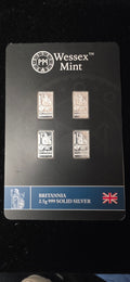 4 x 2.5g Britannia Bars Wessex Mint
