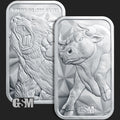 1 oz Bull & Bear Silver Bar
