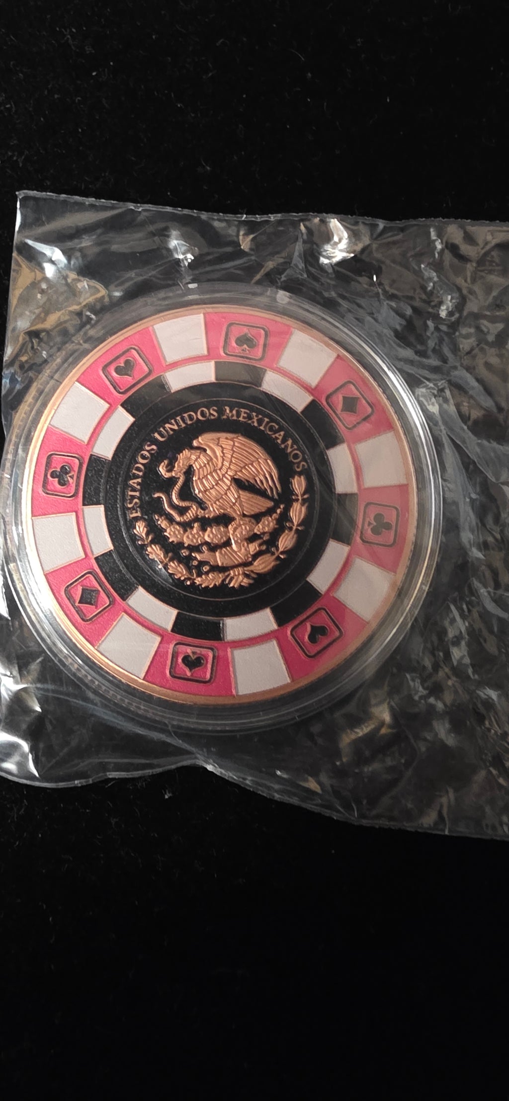 Pink Poker chip
