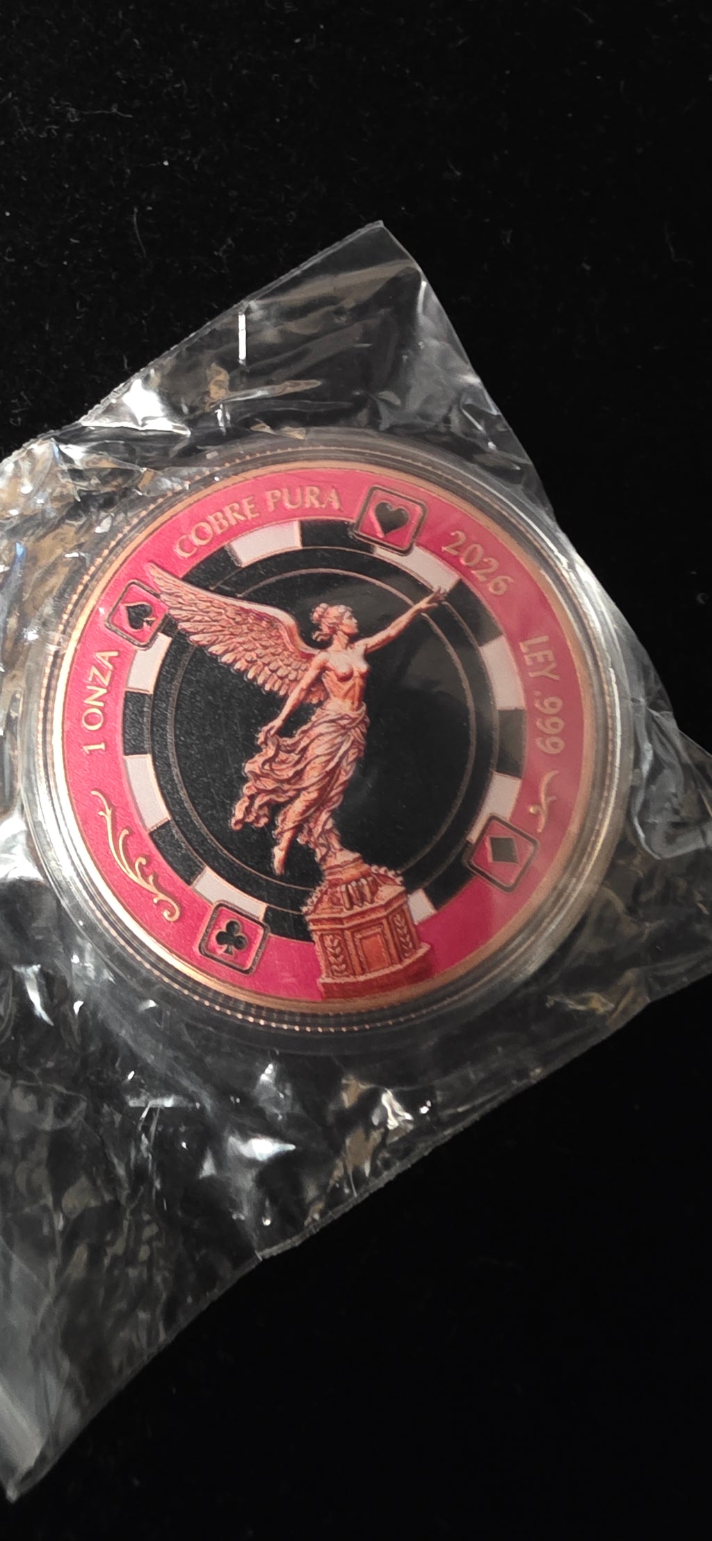 Pink Poker chip