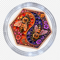 Copper Hexagon Honeybee Commemorative Coin