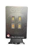 4x 1/200th Gold Wessex Mint “Panda” Bars (24k Gold)