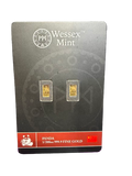 2x 1/200th Gold Wessex Mint “Panda” Bars (24k Gold)