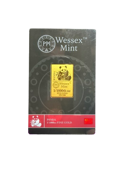 1/1000th Gold Wessex Mint “Panda” Note (24k Gold)