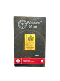1/1000th Gold Wessex Mint “Maple Leaf” Note (24k Gold)