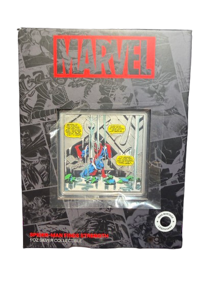 Marvel - Spider-Man Iconic Moments - Spider-Man Finds Strength 1oz Silver Coin