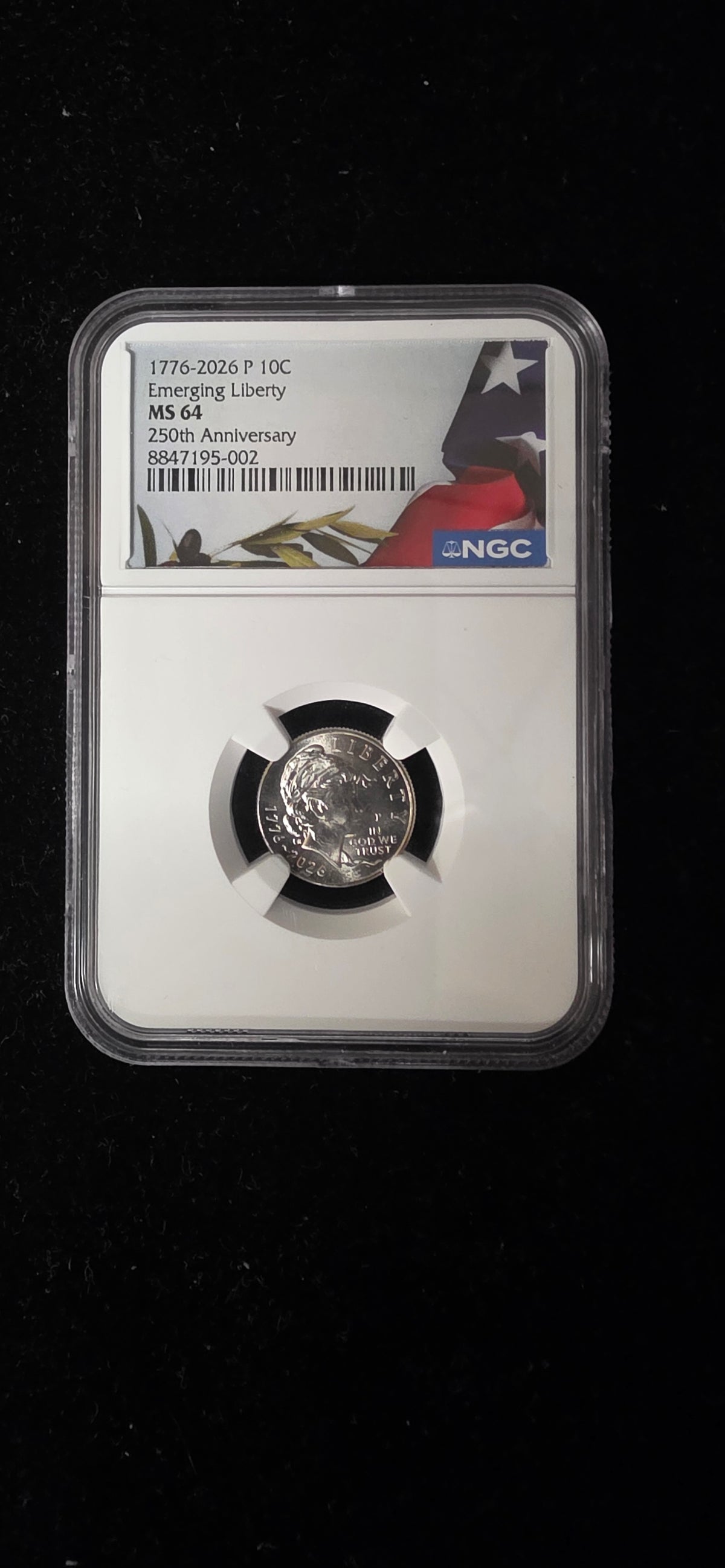One Dime NGC MS64