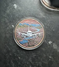 5 ounce advp plane coin