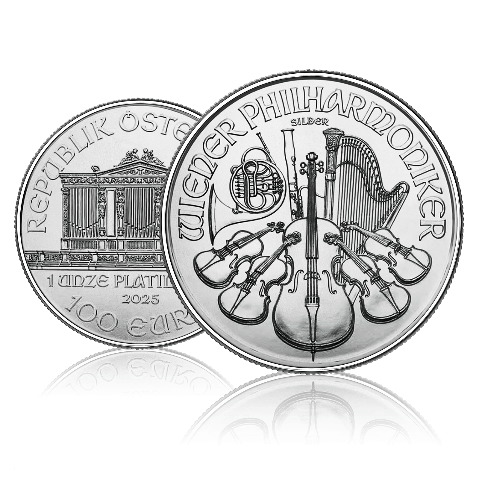 1 oz Austrian Silver Philharmonic coin from Austrian Mint.