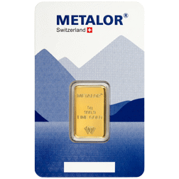 5g Metalor Gold Bar (24k .9999 Fine Gold)