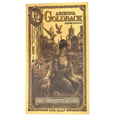 1/2 Arizona Goldback (24k Gold Note)