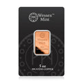5 oz 999.9 fine copper bar Wessex Mint